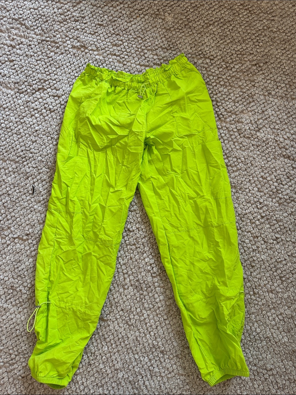 Neon Lime Windbreaker Joggers